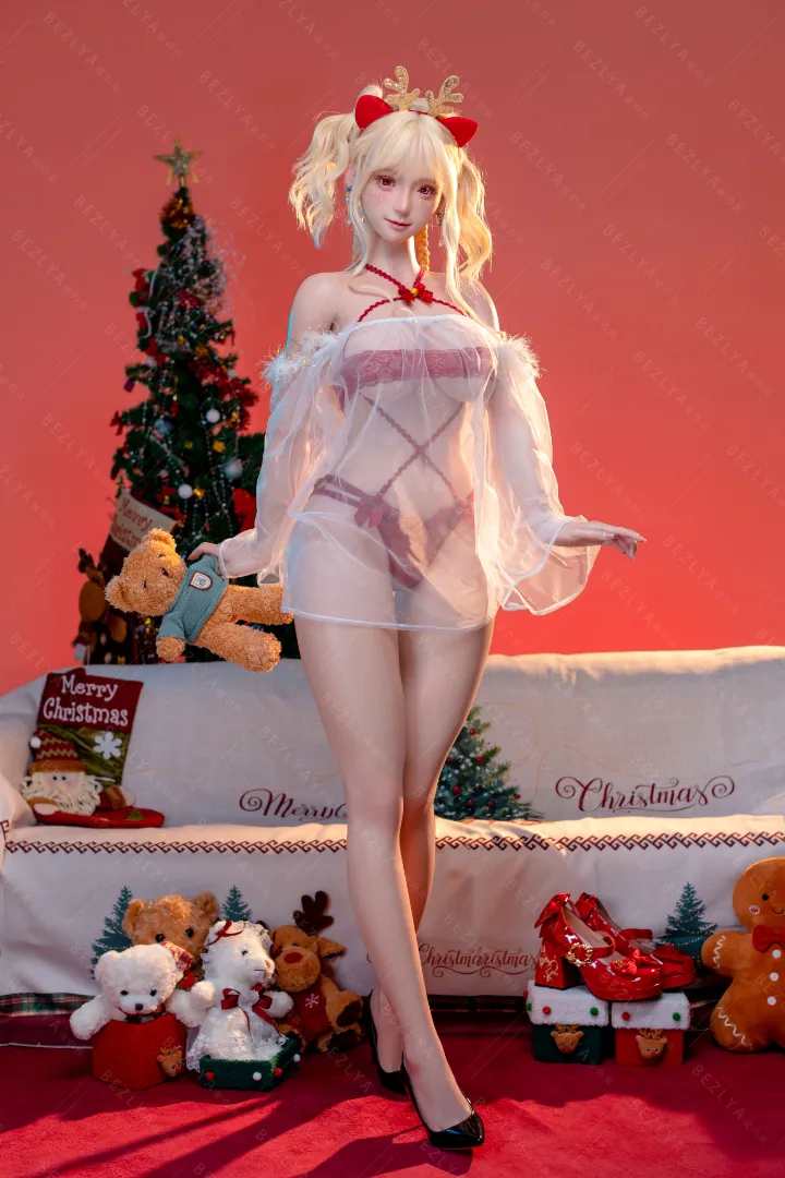155cm (5ft1) E-Cup Lightweight Silicone Sex Doll, Movable Jaw Head momo